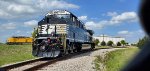 NS 4587 and UP 6312 Two Brand New Undelivered Brand New Locomotives at Wabtec Locomotive Plant Fort Worth Texas 